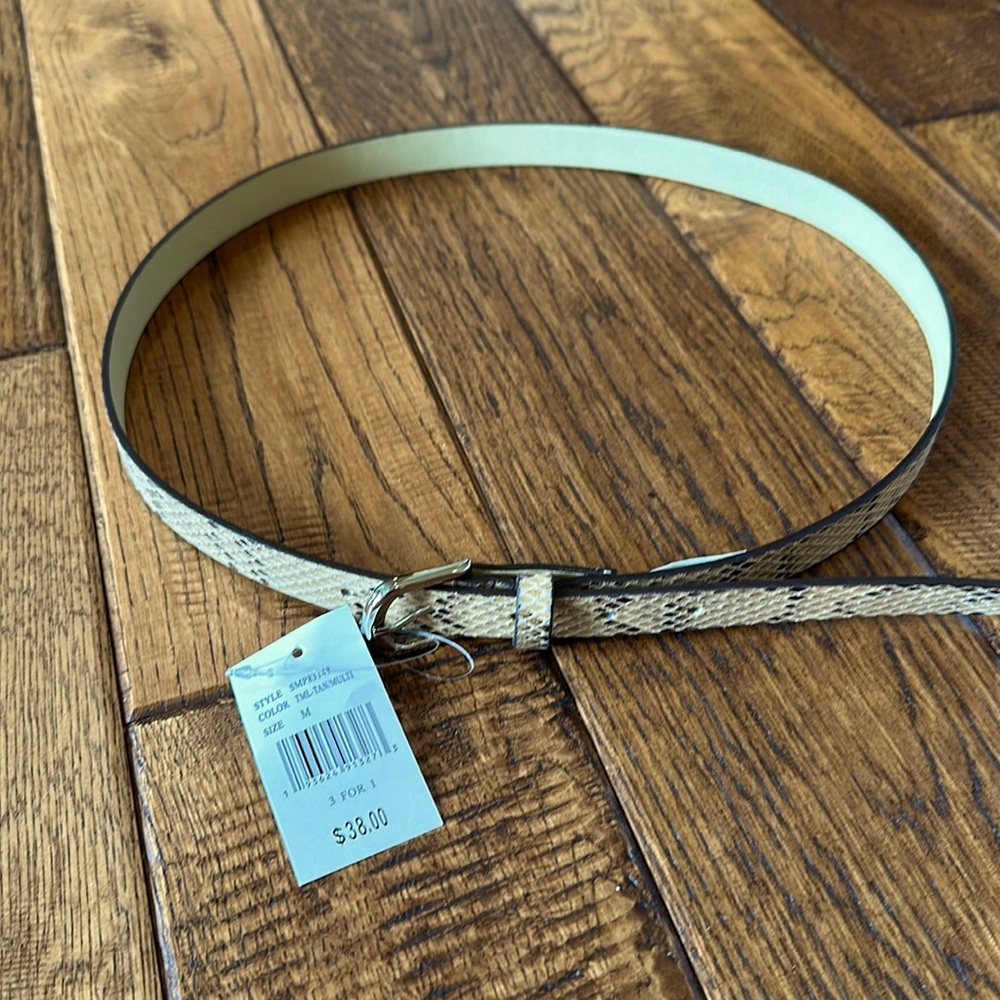 Steve Madden Snake Skin Pattern Belt